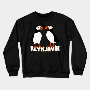 Cute Birds from Reykjavik Iceland Souvenir Crewneck Sweatshirt